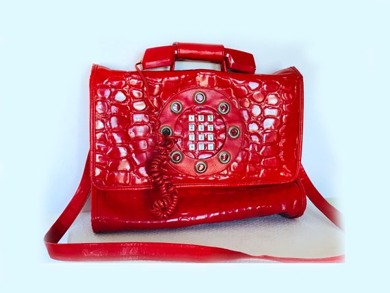 Vintage Avant Garde Telephone Purse Handbag Briefc