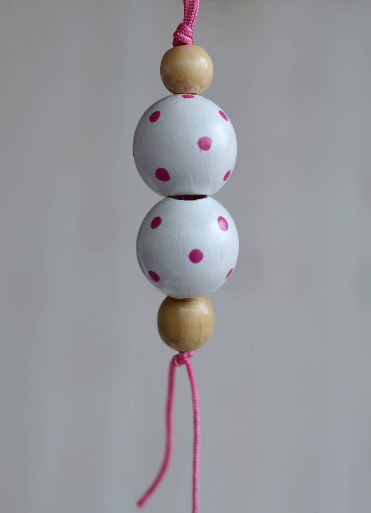 Wooden bead doll keychain. Girls keychain. Girls gift. Etsy