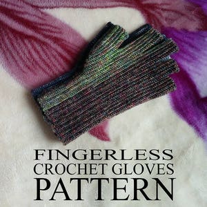 Fingerless Crochet Gloves Pattern PDF - Etsy