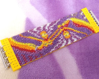 Beaded Bracelet with Mermaids Summer Sunset