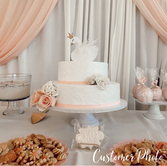 Swan Cake Topper| Wedding Cake| Swan Centerpiece| Swan 1st Birthday| Little Swan Baby Shower| Swan Lake Theme Il_570xn