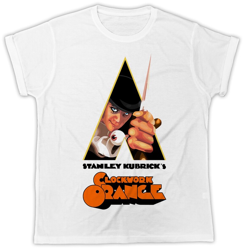 CLOCKWORK ORANGE MOVIE POSTER IDEAL GIFT PRESENT UNISEX RETRO COOL TSHIRT
