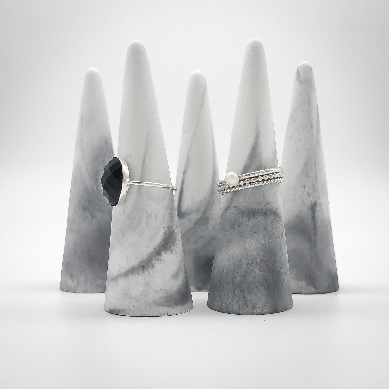 Ring Cone Set of 5 Ring Holder Jewelry Holder Jewelry Etsy