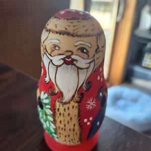 Santa Russian Nesting Doll Set