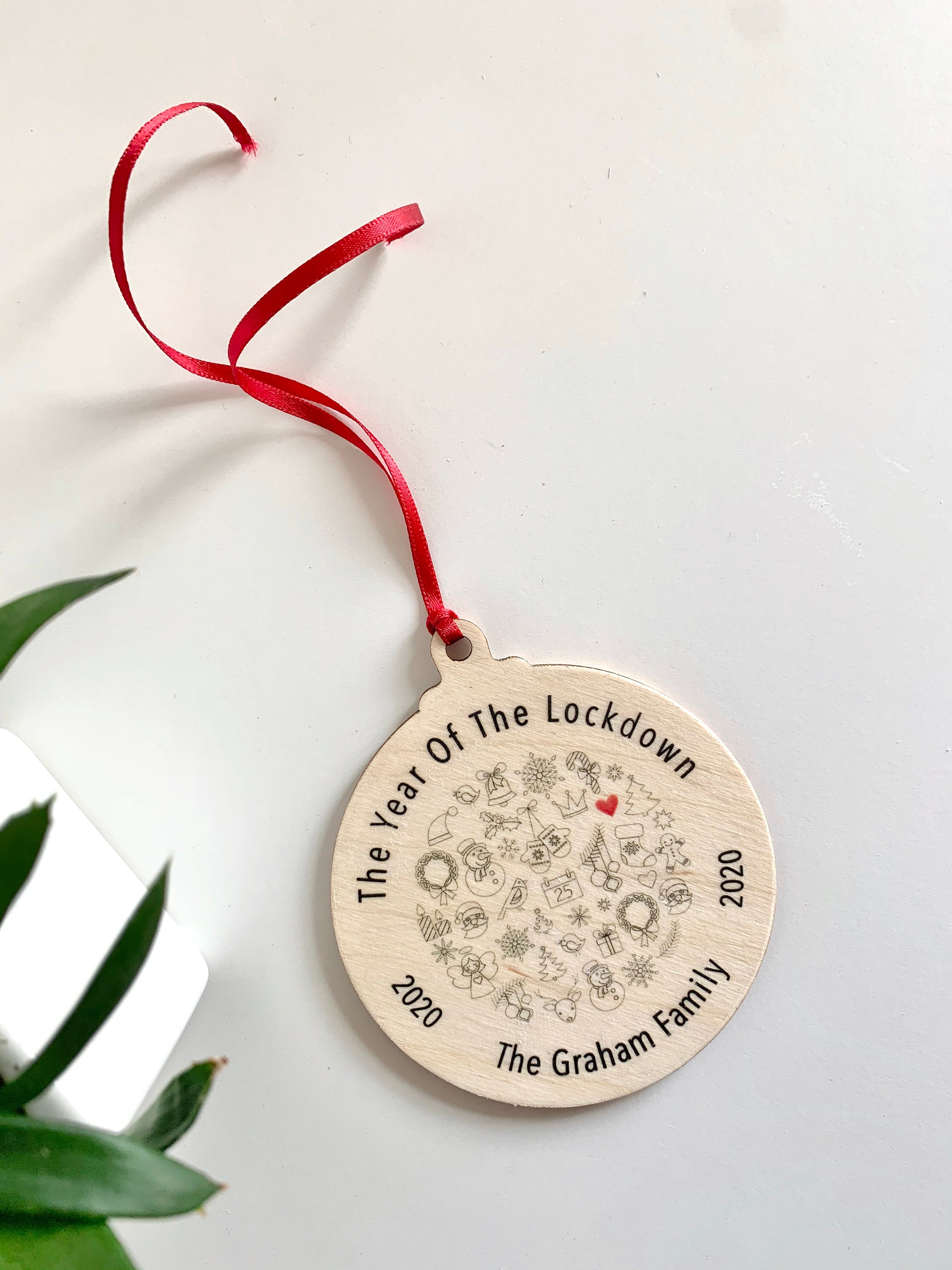 Lockdown Christmas Bauble 2020 Christmas Keepsake Etsy