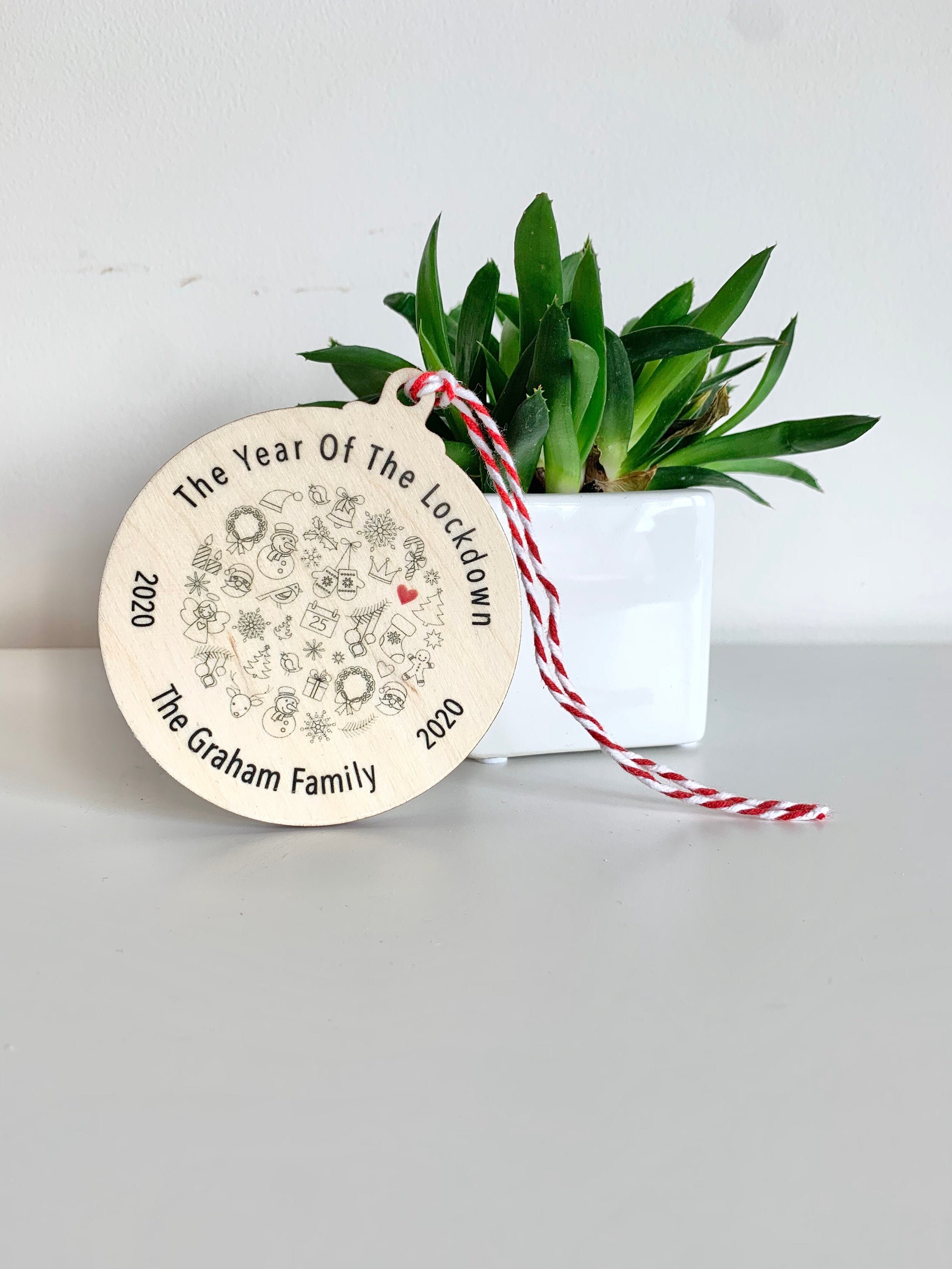 Lockdown Christmas Bauble 2020 Christmas Keepsake Etsy