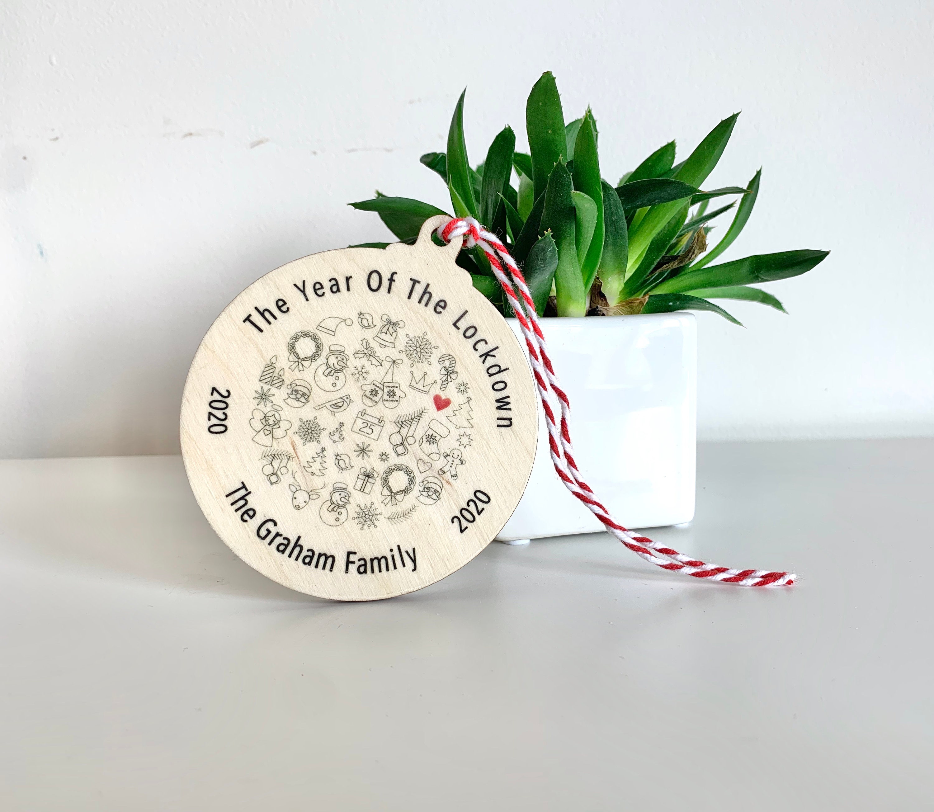 Lockdown Christmas Bauble 2020 Christmas Keepsake Etsy