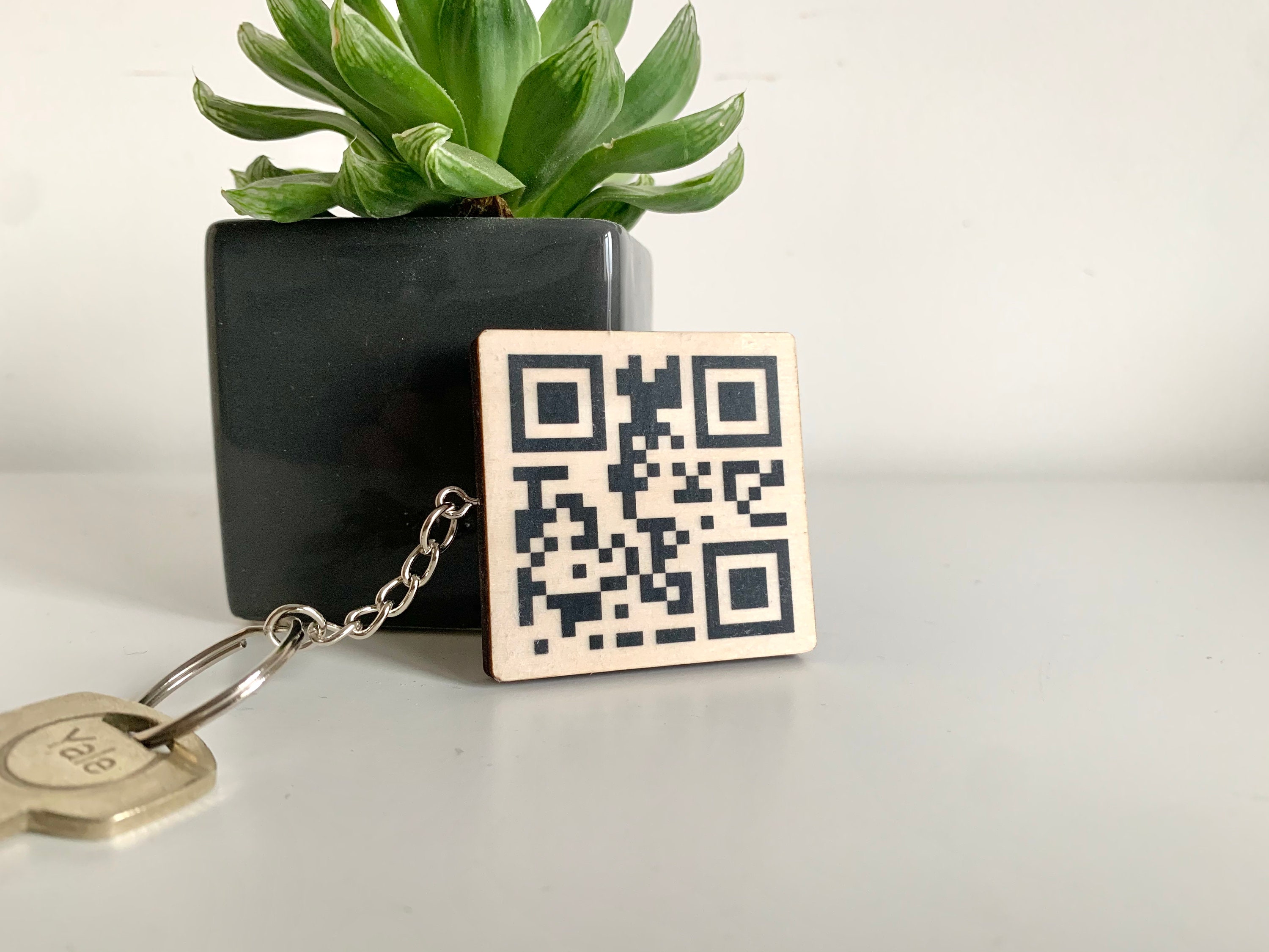 Say It With A QR Code Keyring Personalised QR Code Keyring Etsy UK