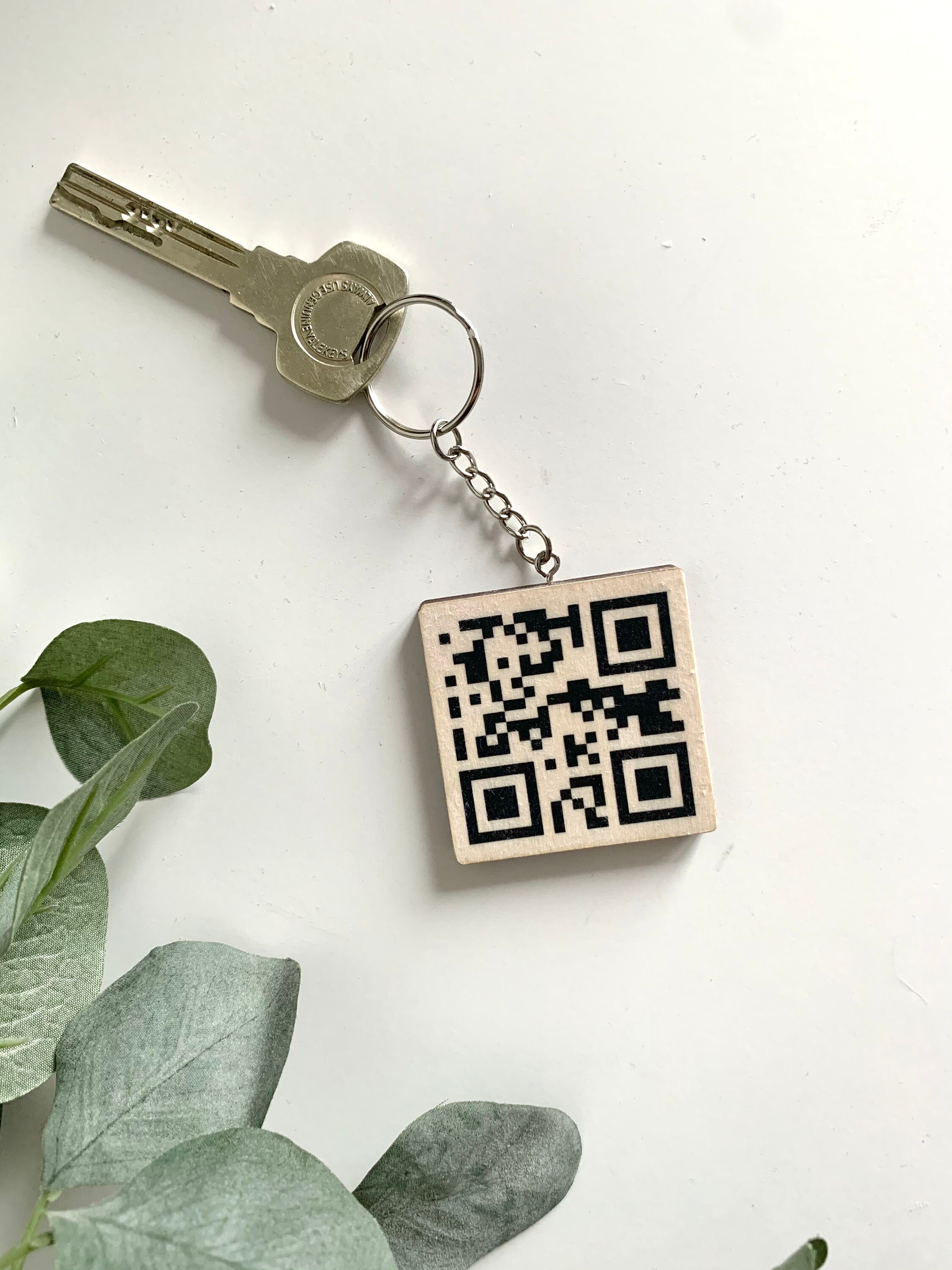 Say It With A QR Code Keyring Personalised QR Code Keyring Etsy UK