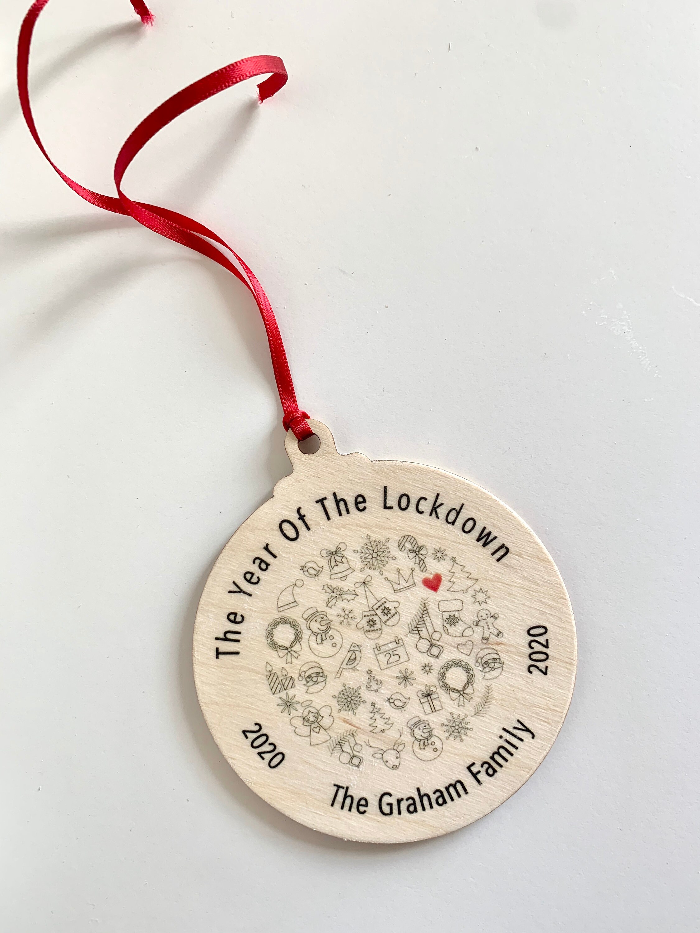Lockdown Christmas Bauble 2020 Christmas Keepsake Etsy