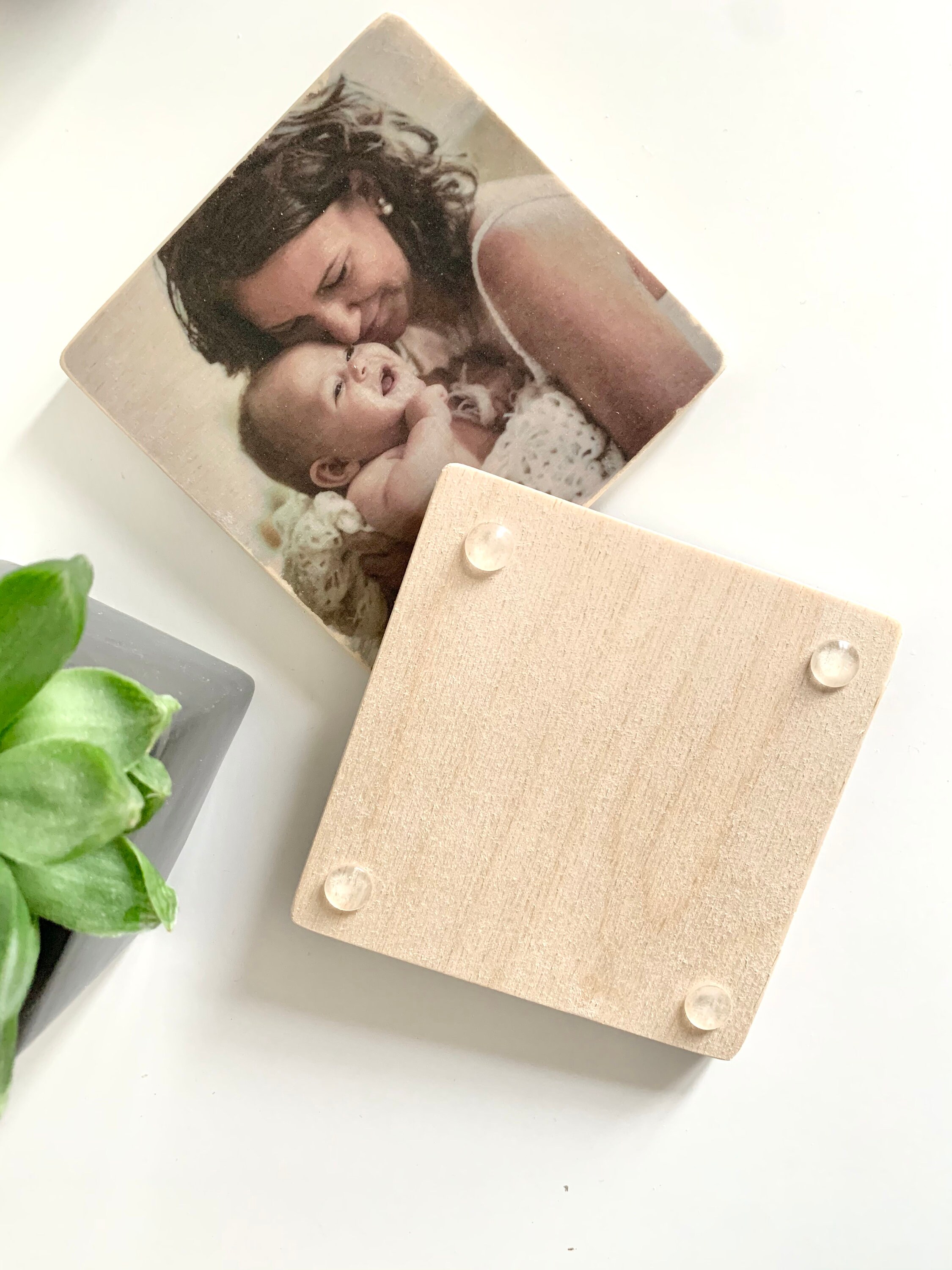 Set of 4 Photo Coasters Personalised Photo Coasters Ideal Etsy