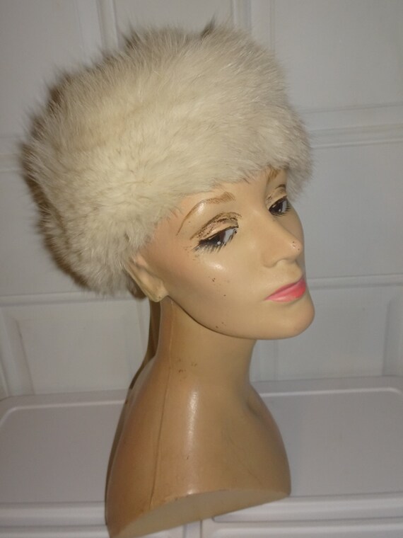 Genuine Blue Fox Fur Russian Style Hat