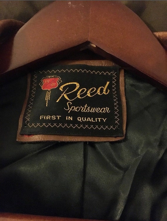 Vintage Men's 60's Reed Sportswear Leather Sport … - image 3