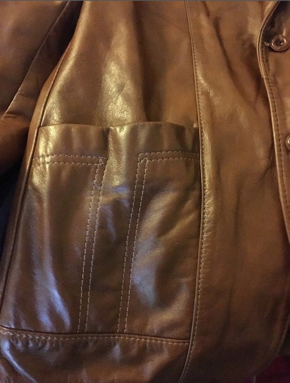 Vintage Men's 60's Reed Sportswear Leather Sport … - image 4