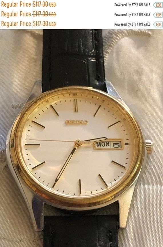 ON SALE ON Sale Vintage 1980 Seiko Quartz Japan Quick Set | Etsy Australia