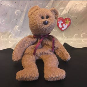Ty Beanie Baby Very Rare Curly Bear Original Collectible with Tag Errors