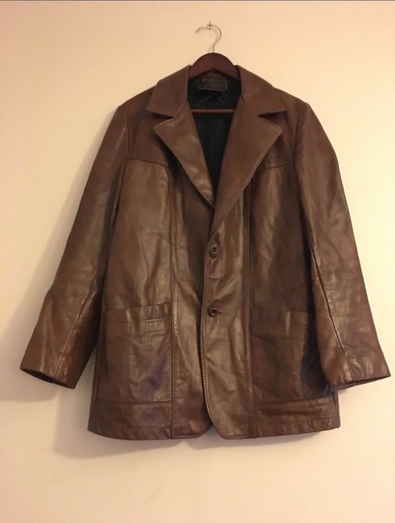 Vintage Men's 60's Reed Sportswear Leather Sport … - image 1