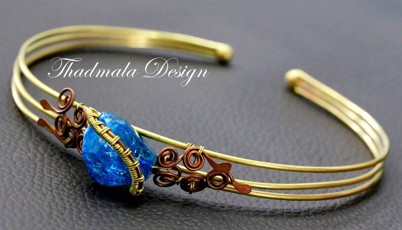 boho wires and stone choker