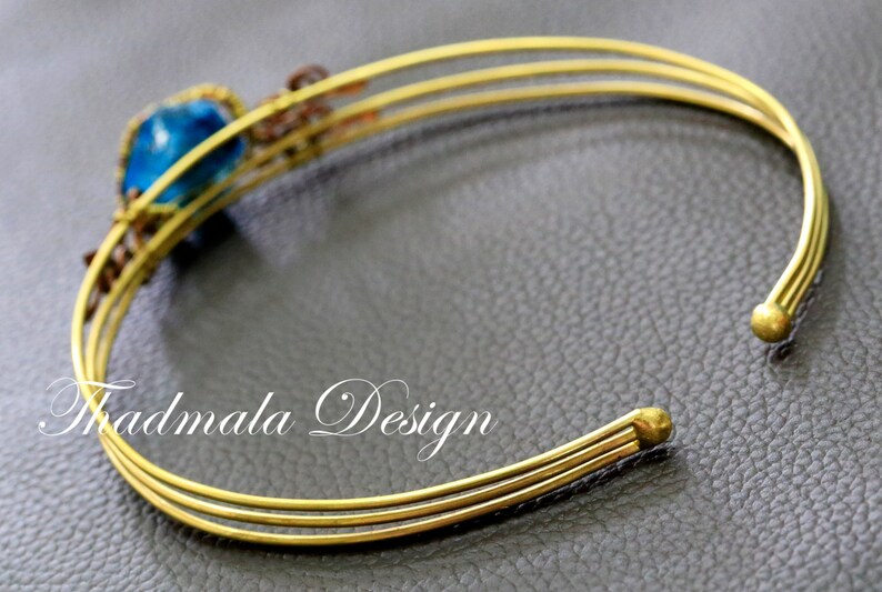 boho wires and stone choker