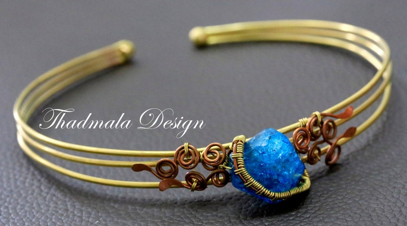 boho wires and stone choker
