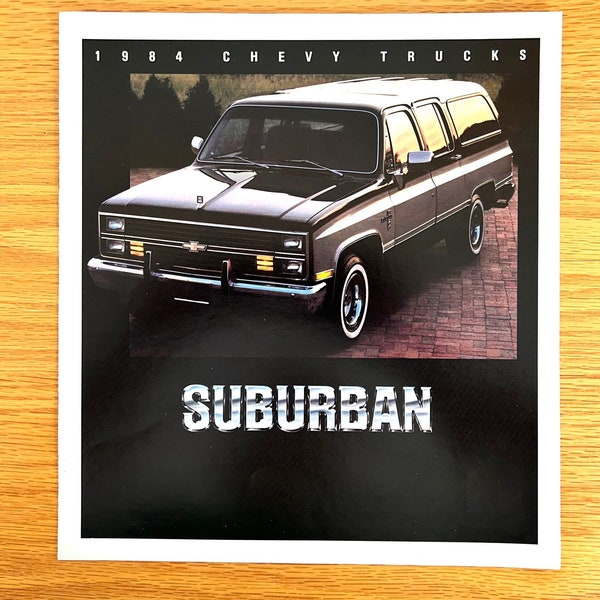 1984 Chevrolet Suburban - Original Dealer Showroom Sales Brochure - 11" x 12" - 8 pages