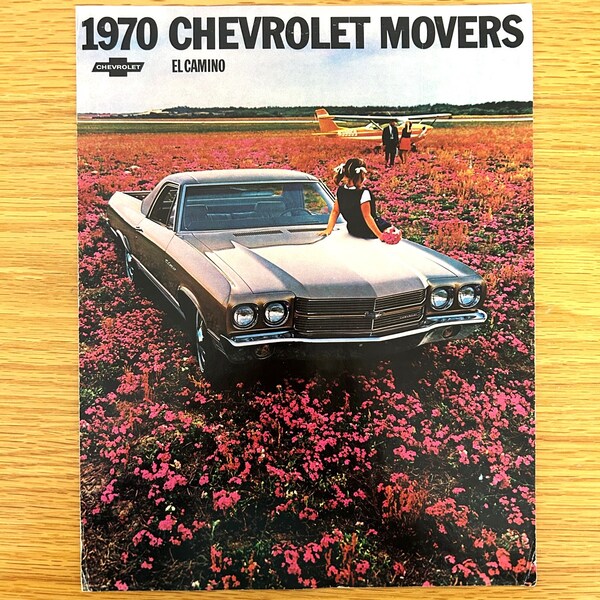 1970 Chevy El Camino - El Camino SS / Custom / Standard - Original Dealer Showroom Sales Brochure - 8 1/2" x 11" - 6 pages