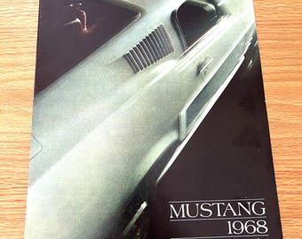 1968 Mustang Sales Brochure: Original Dealer Showroom Catalog