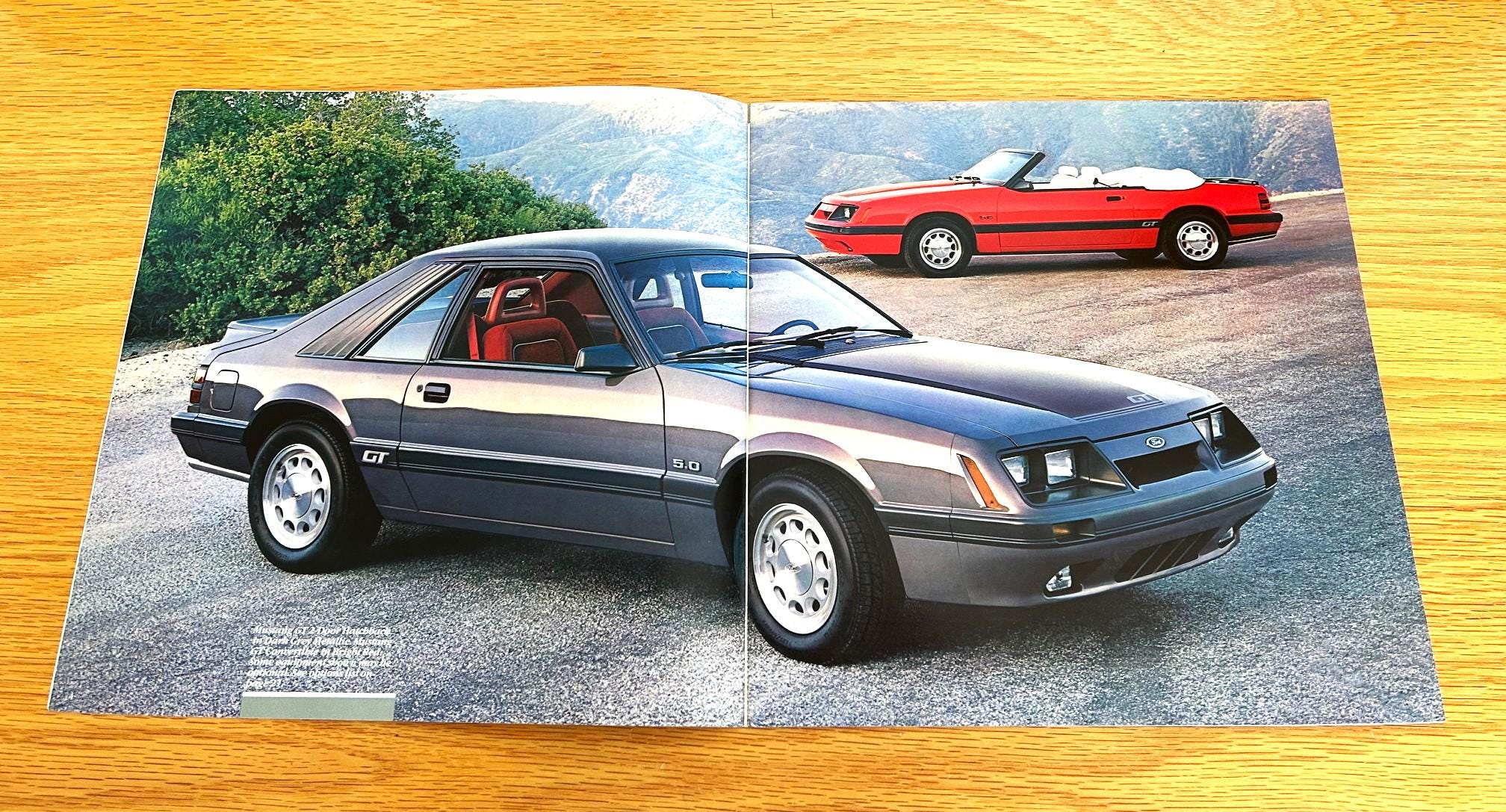 1986 Ford Mustang LX, GT, SVO Models: Original Dealer Brochure - Etsy
