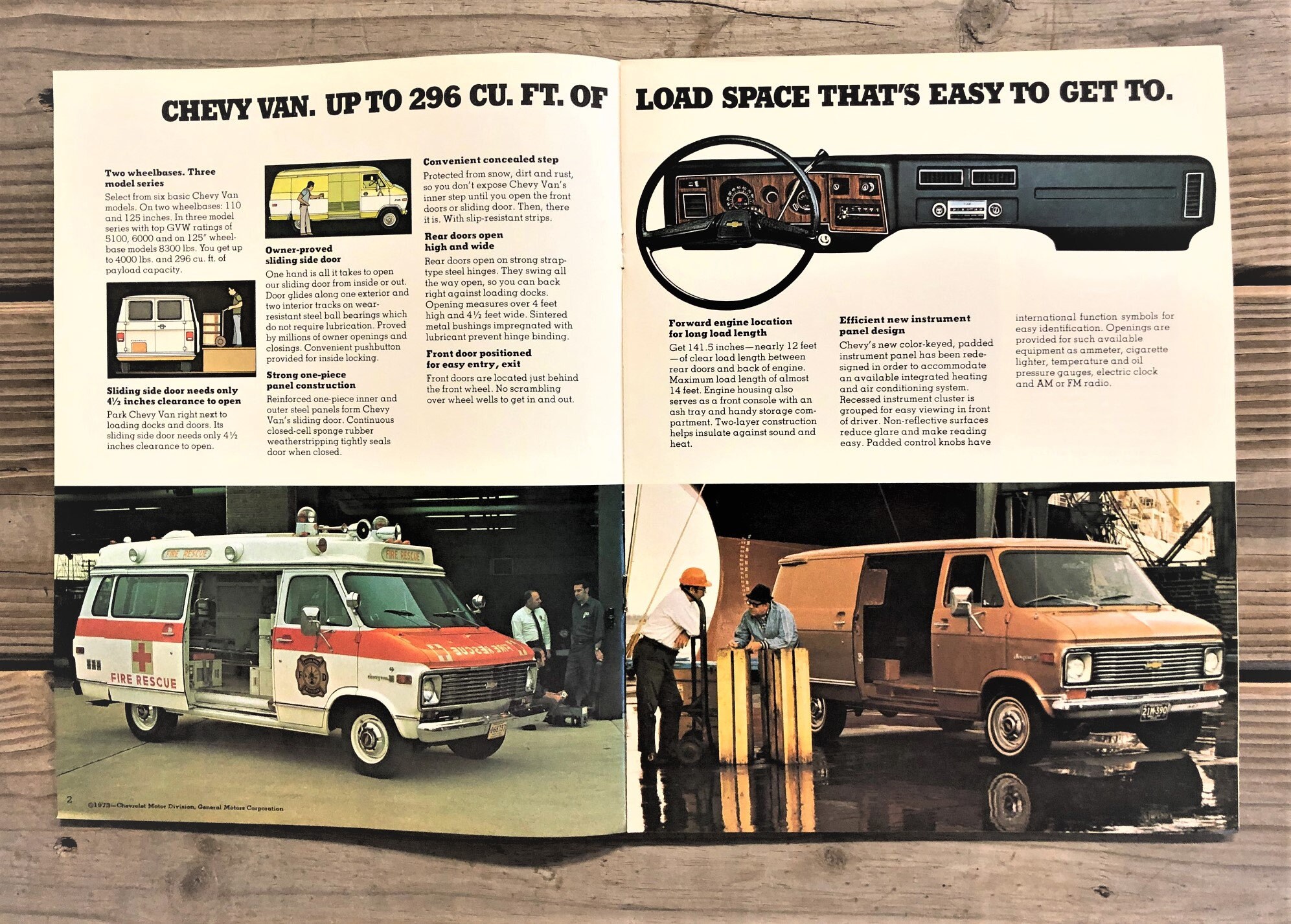 1976 Chevrolet Chevy Van Brochure G10 G20 G30 