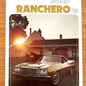 1975 Ford Ranchero - Ranchero / Ranchero 500 / Ranchero GT - Original Dealer Showroom Sales Brochure - 8 1/2&quot; x 11&quot; - 6 pages