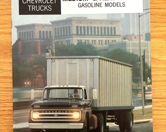 1965 Chevrolet Trucks - Medium & Heavy-Duty - Gasoline Models - Original Dealer Showroom Sales Brochure - 8 1/2" x 10 1/4" - 16 pages