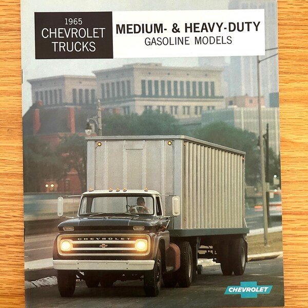 1965 Chevrolet Trucks - Medium & Heavy-Duty - Gasoline Models - Original Dealer Showroom Sales Brochure - 8 1/2" x 10 1/4" - 16 pages