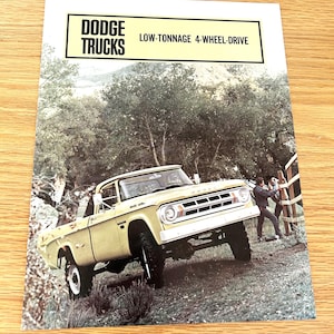1968 Dodge 4-Wheel-Drive Trucks - Original Dealer Showroom Sales Brochure - 8 1/2" x 11" - 8 pages