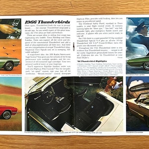 1966 Ford Ford / Fairlane / Falcon / Mustang / Wagons / Thunderbird Original Dealer Showroom Sales Brochure 11 x 9 1/4 16 pages image 5