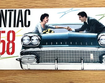 1958 Pontiac - Original Dealer Sales Brochure / Poster From 1958