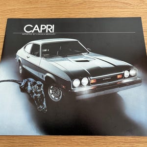 1977 Mercury Capri - Original Dealer Brochure - 10 1/2&quot; x 8 3/4&quot; - 12 pages