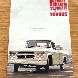 1963 Dodge Pickup Trucks - Sweptline / Utiline / Tradesman / D100 / D200 / D300 - Original Dealer Sales Brochure - 8 1/2&quot; x 11&quot; - 12 pages