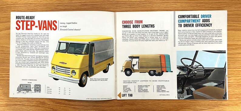 1961 Chevrolet Truck: Step-van & Forward Control - Original Dealer ...