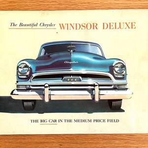 1954 Chrysler Windsor Original Dealer Sales Brochure - 12&quot; x 9&quot; - 16 pages