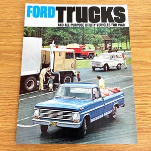 1968 Ford Trucks - Full Line - Original Dealer Showroom Sales Brochure - 8 1/2&quot; x 11&quot; - 8 pages