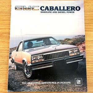 1983 GMC Caballero - Original Dealer Showroom Sales Brochure - 9&quot; x 11&quot; - 6 pages