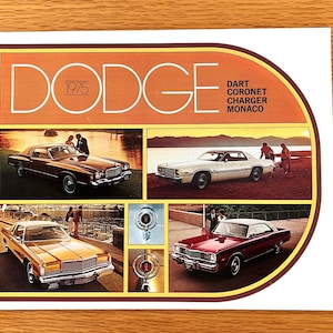 1975 Dodge - Dart / Coronet / Charger / Monaco - Original Dealer Sales Brochure - 10 1/2&quot; x 8 1/4&quot; - 32 pages