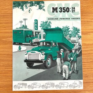 1954 GMC M 350 Truck Sales Brochure: Original Dealer Showroom