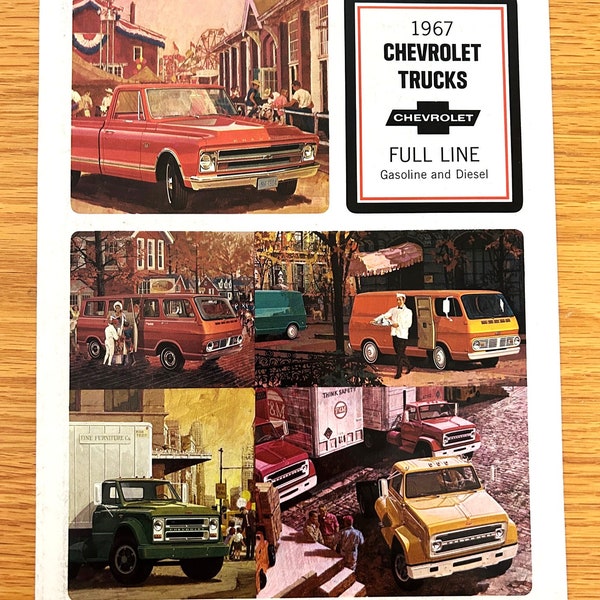 1967 Chevrolet Trucks - Original Dealer Showroom Sales Brochure - 8 1/2" x 11" - 8 pages