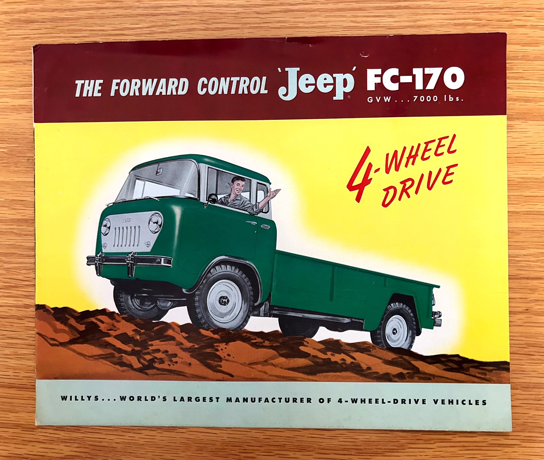 1957 Jeep FC170 Forward Control Truck GVW 7,000 Lbs. Original Dealer