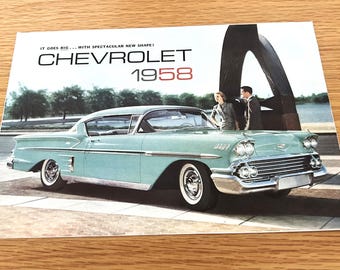 1958 Chevrolet Sales Brochure: Impala, Bel Air, Delray, Biscayne - Original Dealer Brochure