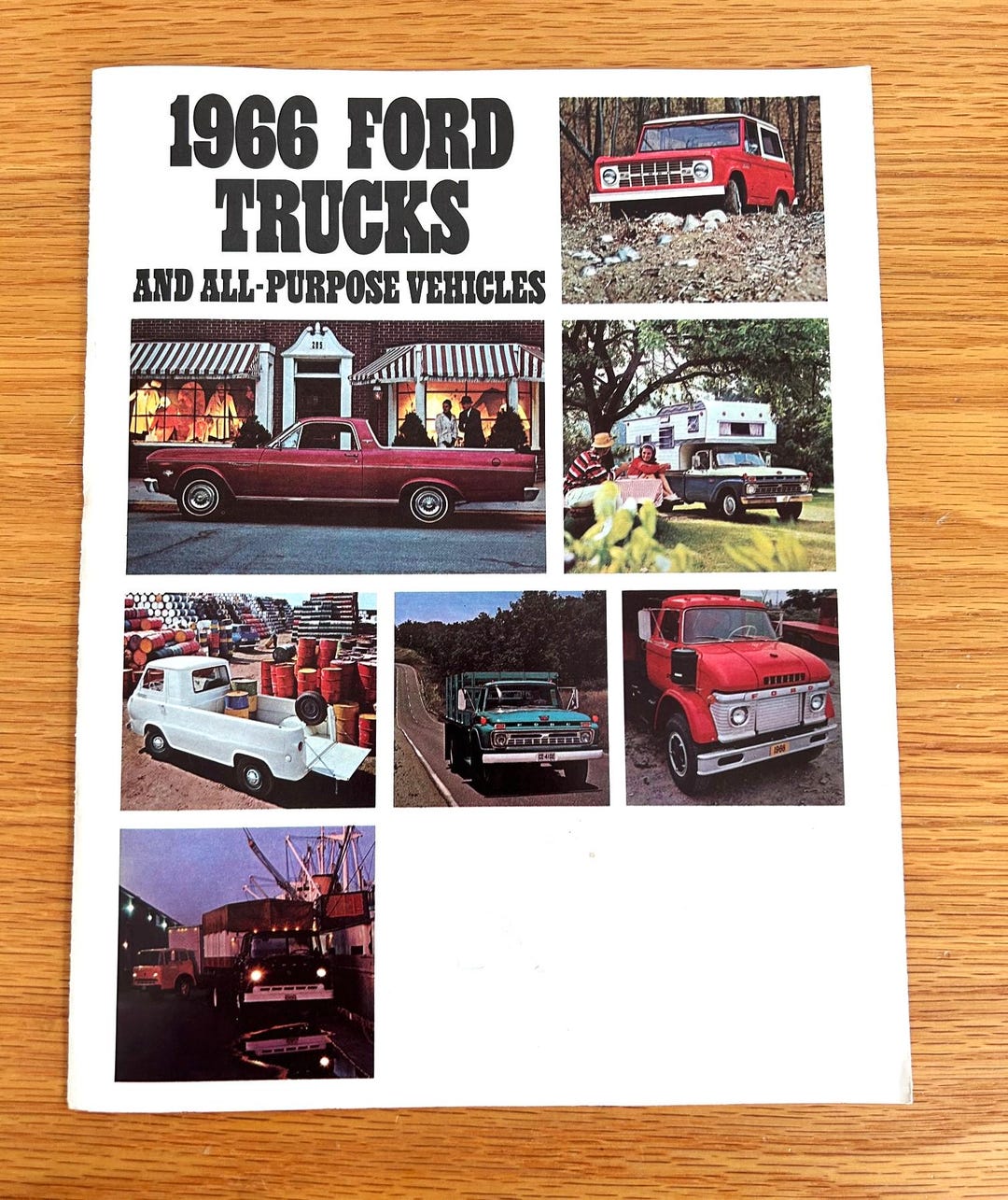 1966 Ford Trucks Original Dealer Sales Brochure 8 1/2" X 11" 8