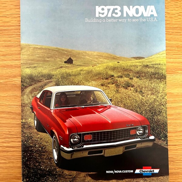 1973 Chevrolet Nova - Original Dealer Showroom Sales Brochure - 8 1/2" x 11" - 12 pages