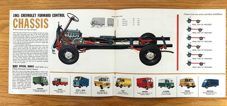 1961 Chevrolet Truck: Step-van & Forward Control - Original Dealer ...