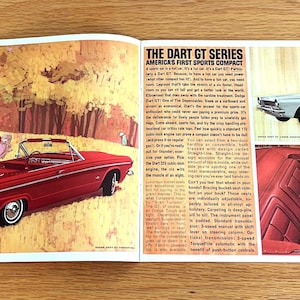 1963 Dodge Dart - Original Dealer Showroom Sales Brochure - 11&quot; x 8 1/2&quot; - 12 pages